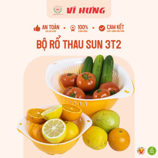 BỘ RỔ THAU SUN 3T2