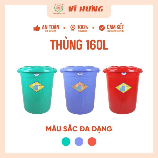 Thùng 160L - 6631 - Ảnh 2