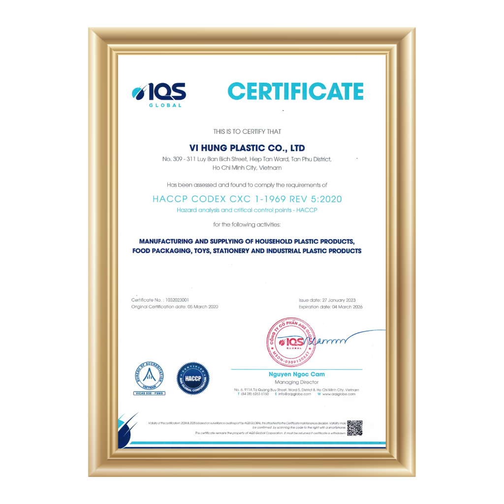 Chứng nhận iso HACCP