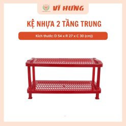Kệ nhựa 2 tầng trung 3