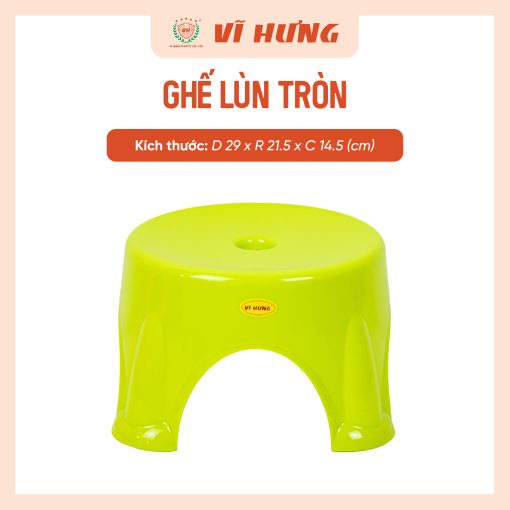 GHẾ NHỰA LÙN TRÒN NHỎ (3307) - Hình ảnh 7