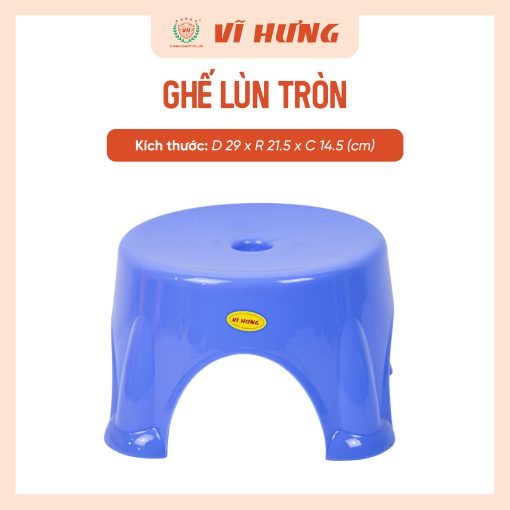 GHẾ NHỰA LÙN TRÒN NHỎ (3307) - Hình ảnh 3