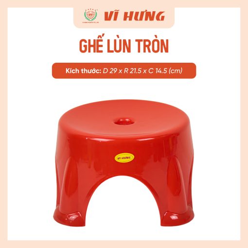 GHẾ NHỰA LÙN TRÒN NHỎ (3307) - Hình ảnh 4