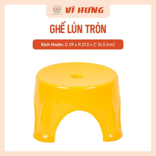 GHẾ NHỰA LÙN TRÒN NHỎ (3307) - Hình ảnh 5