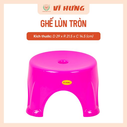 GHẾ NHỰA LÙN TRÒN NHỎ (3307) - Hình ảnh 6