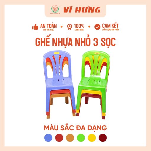 Ghế Dựa Nhỏ 3 Sọc