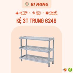 Kệ nhựa 3 tầng trung