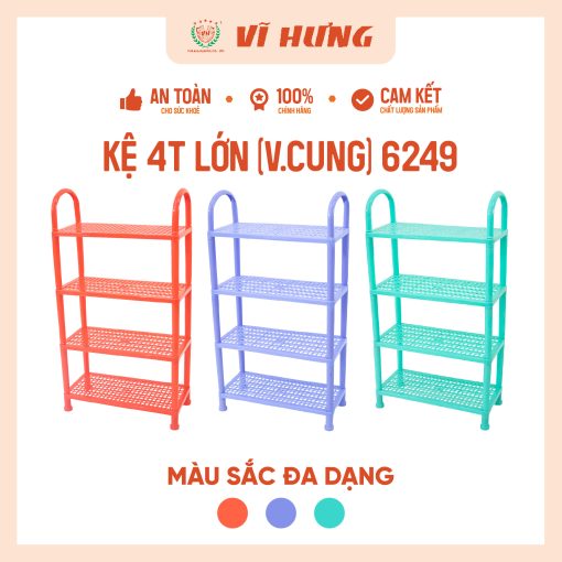 Kệ nhựa 4 tầng lớn
