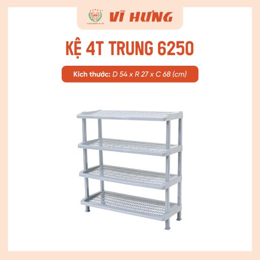 Kệ nhựa 4 tầng trung (2)