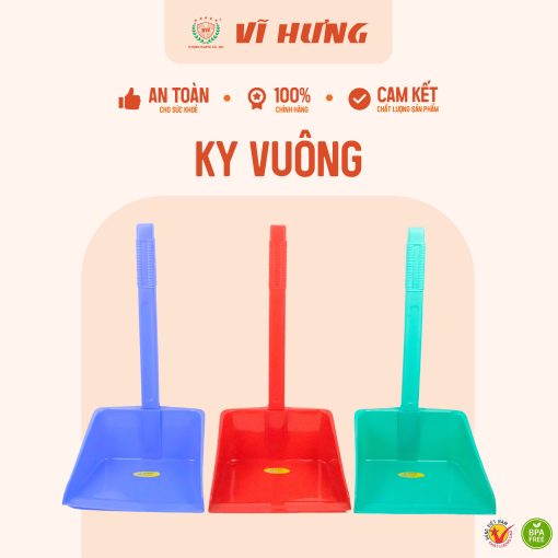 Ky rác vuông có cán ngắn