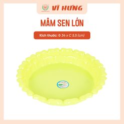 Mâm nhựa sen lớn