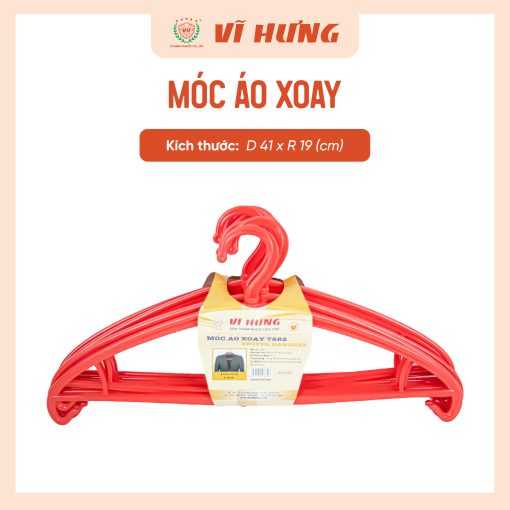 Móc quần áo nhựa xoay