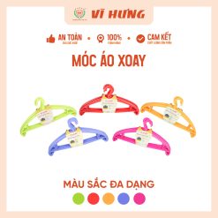 Móc quần áo nhựa xoay