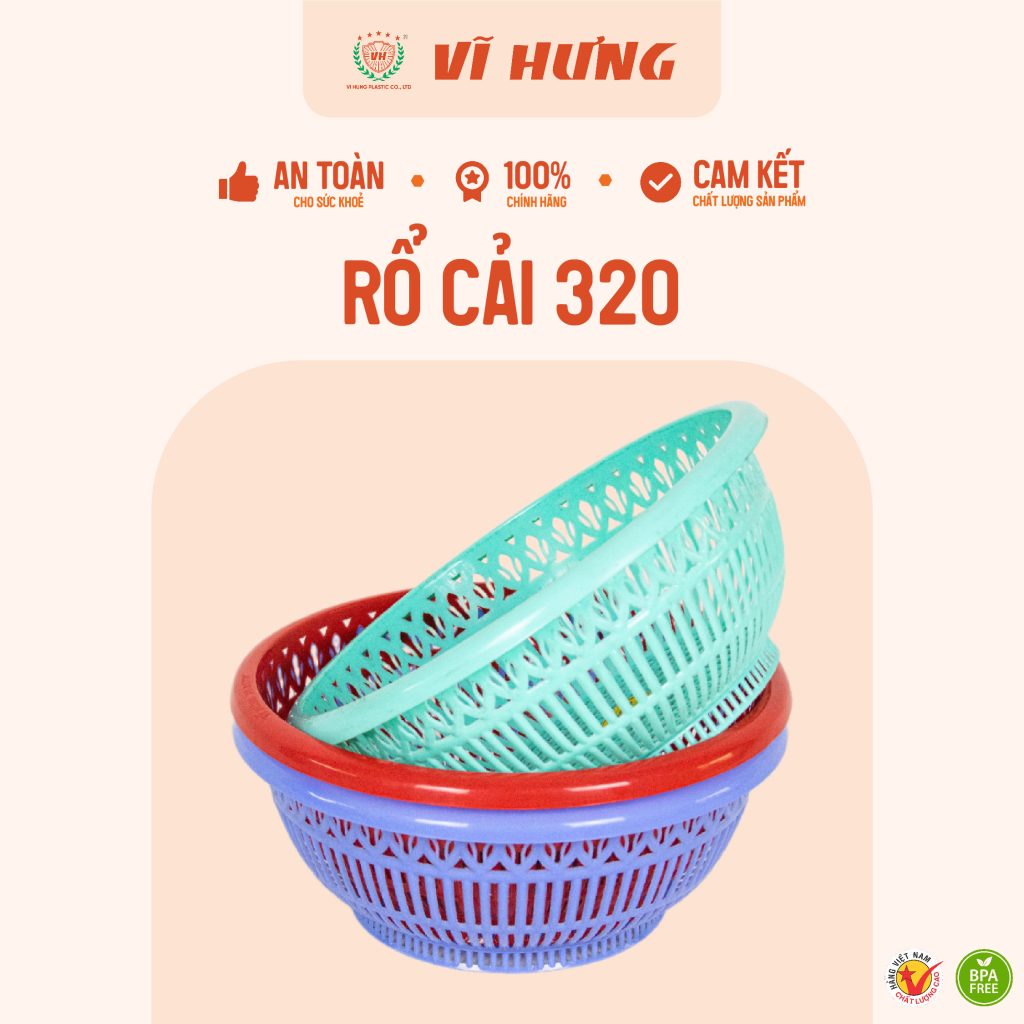 Rổ Cải 320 - 6405 - Nhựa Vĩ Hưng
