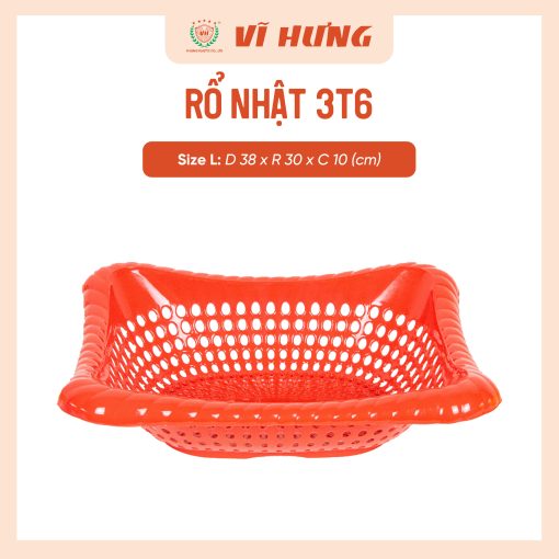 RỔ NHỰA NHẬT 3T6 - Hình ảnh 5