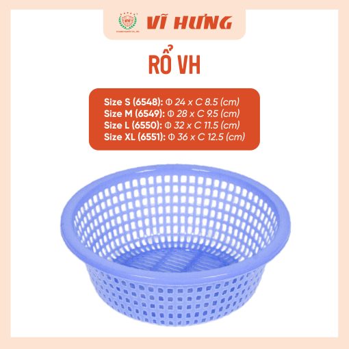 RỔ NHỰA VH 2T8 - Hình ảnh 4
