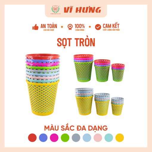 Sọt nhựa tròn trung