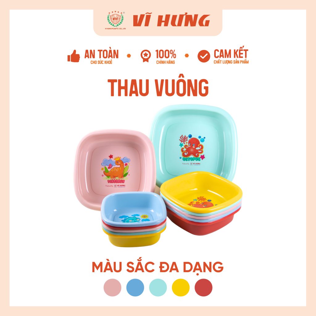 Howard Thau Thau Vuông Nhựa PP Tiết Kiệm Không Gian – Mã 6692