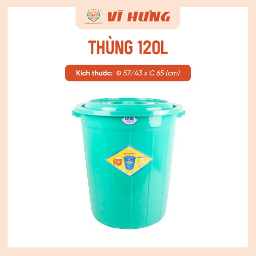 THÙNG 120L CÓ NẮP - Hình ảnh 3