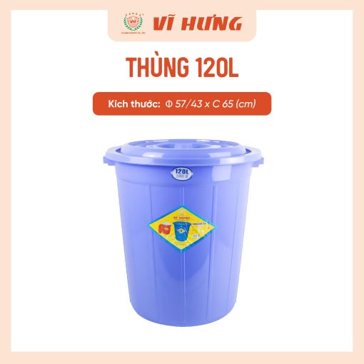 THÙNG 120L CÓ NẮP - Hình ảnh 4