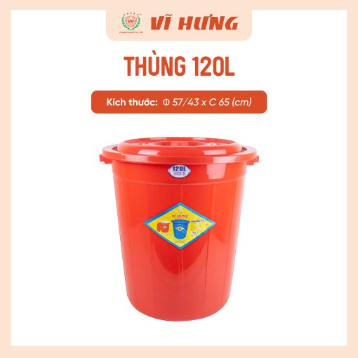 THÙNG 120L CÓ NẮP - Hình ảnh 5