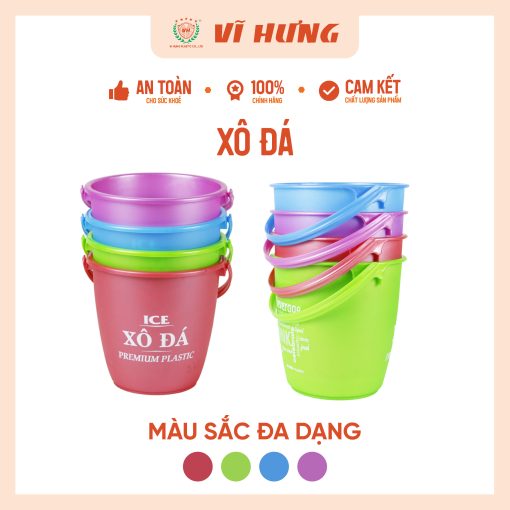 XÔ ĐÁ NHỰA KHÔNG NẮP - Hình ảnh 2
