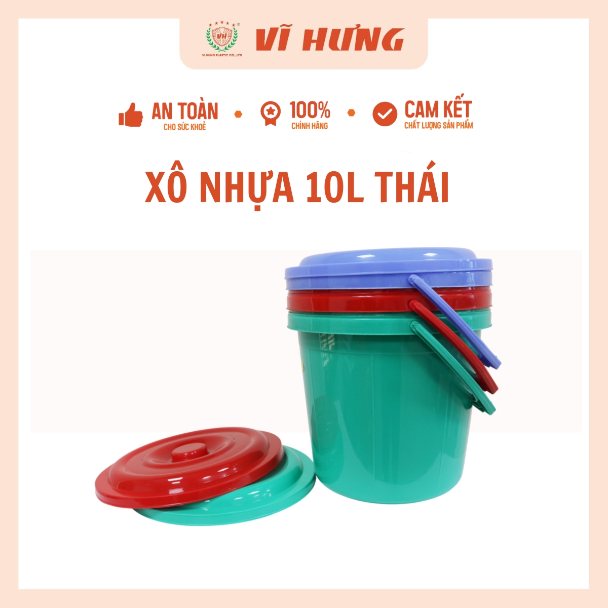 xô nhựa 10l thái 4