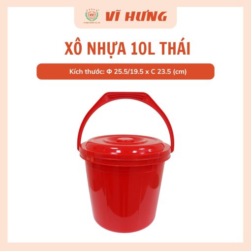 xô nhựa 10l thái 1