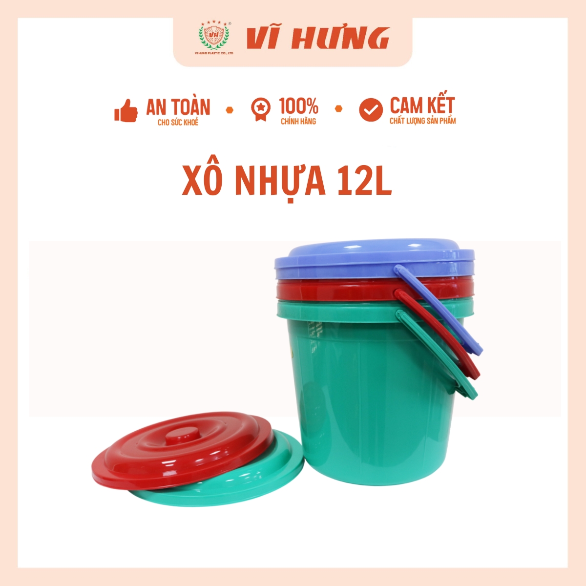 Xô nhựa 12l 4