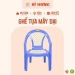 Ghế nhựa tựa mây đại - 6202