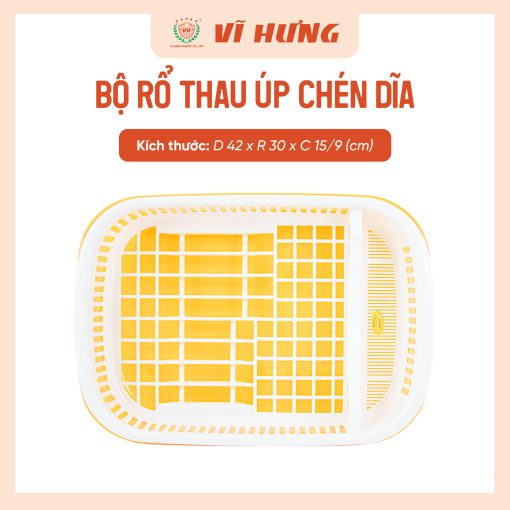 BỘ RỔ THAU CHỮ NHẬT - Hình ảnh 11