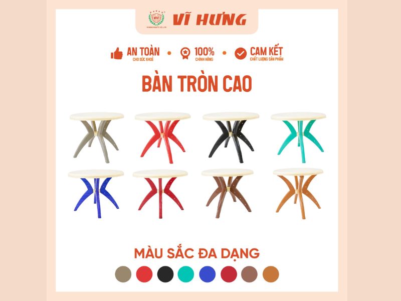 Bàn nhựa Vĩ Hưng