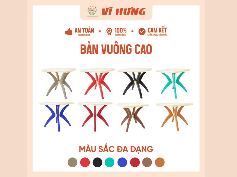 Bàn nhựa Vĩ Hưng