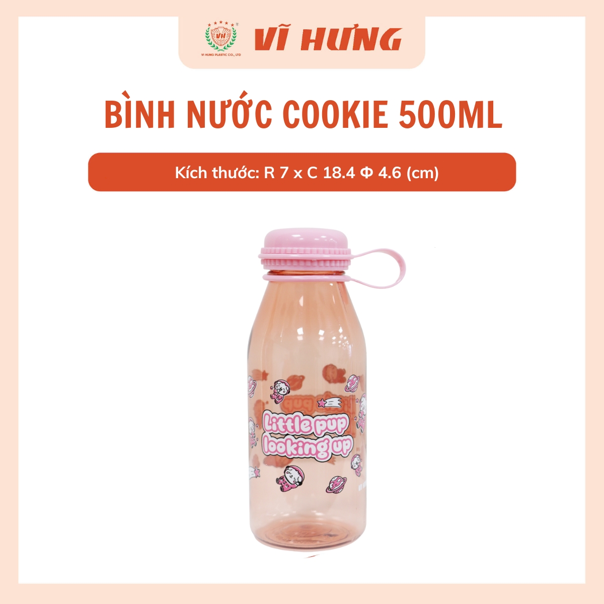 BÌNH NƯỚC COOKIE 500ML  - Hình ảnh 8