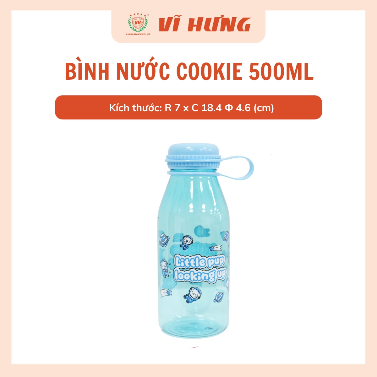 BÌNH NƯỚC COOKIE 500ML  - Hình ảnh 7