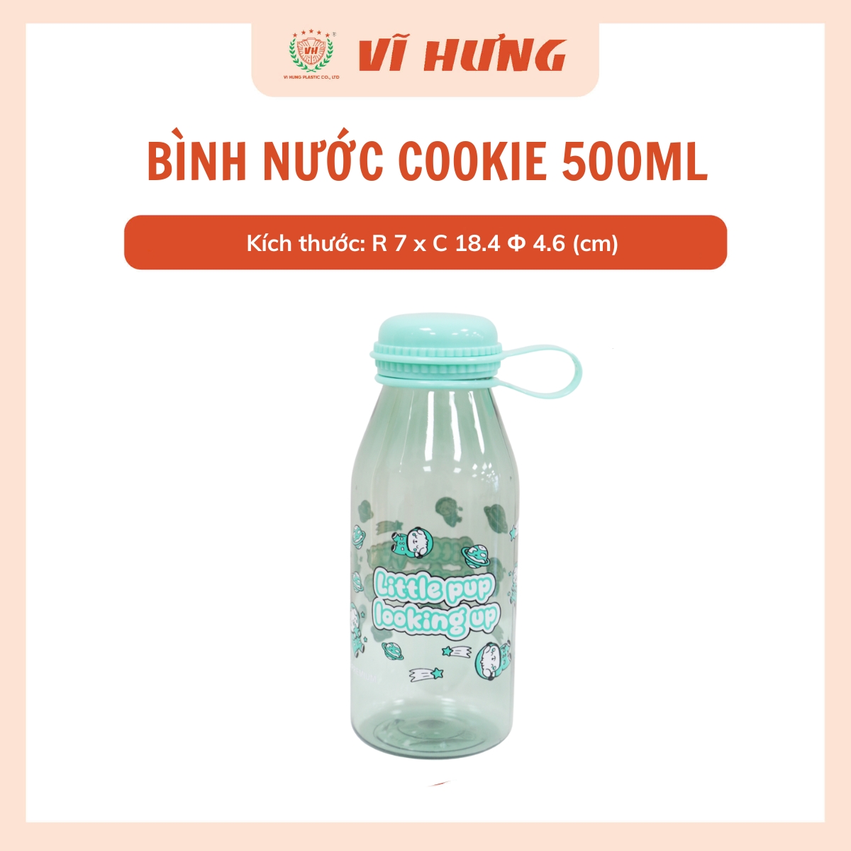 BÌNH NƯỚC COOKIE 500ML  - Hình ảnh 5