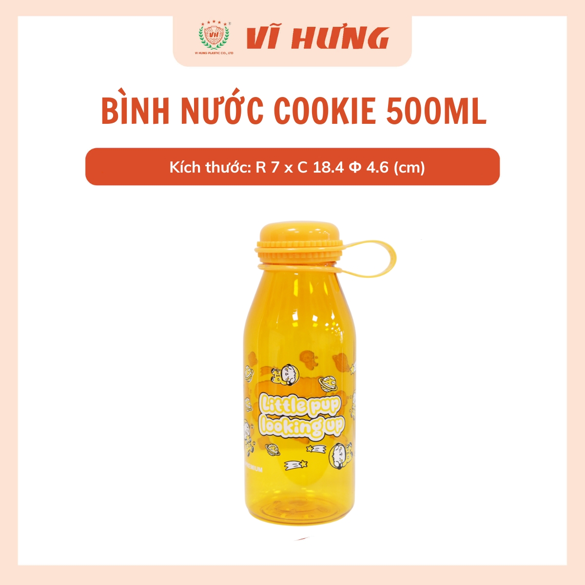 BÌNH NƯỚC COOKIE 500ML  - Hình ảnh 6