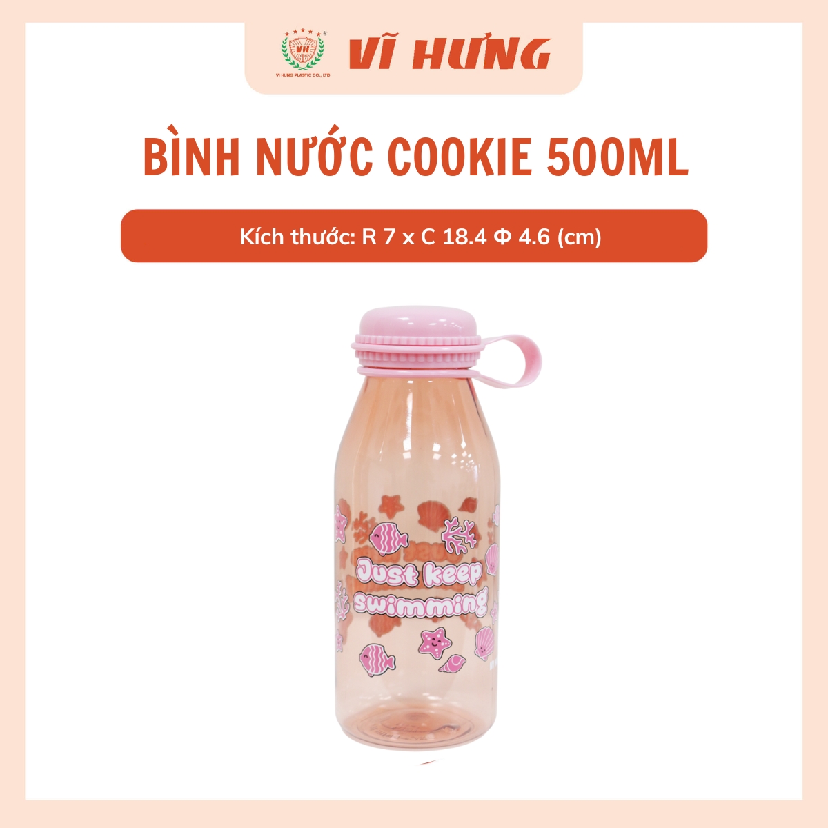BÌNH NƯỚC COOKIE 500ML  - Hình ảnh 4