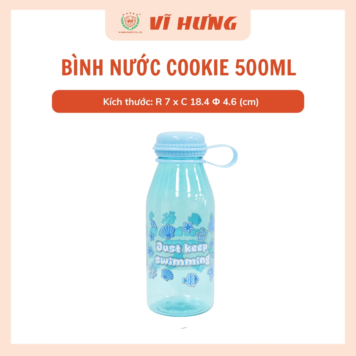 BÌNH NƯỚC COOKIE 500ML  - Hình ảnh 15
