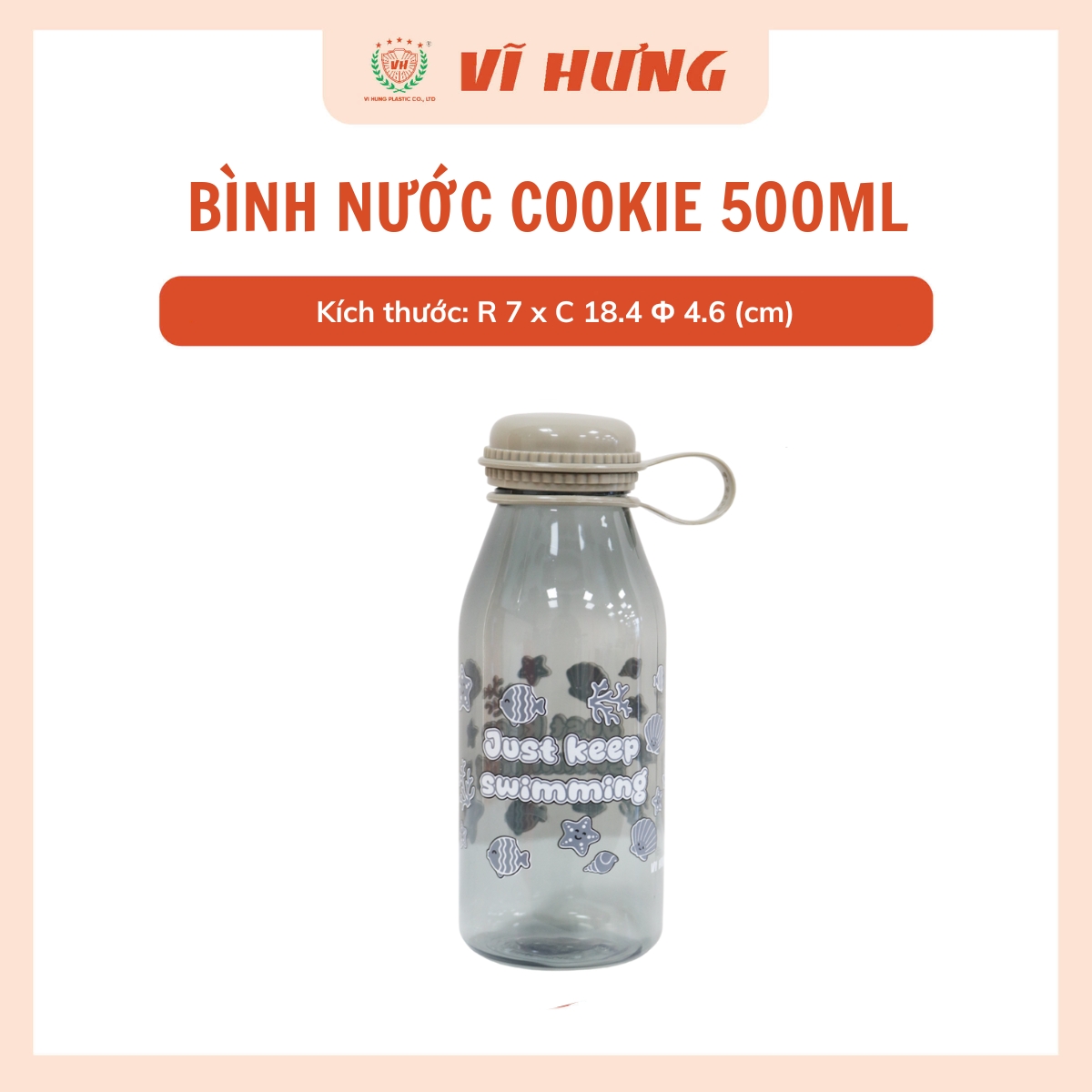 BÌNH NƯỚC COOKIE 500ML  - Hình ảnh 14