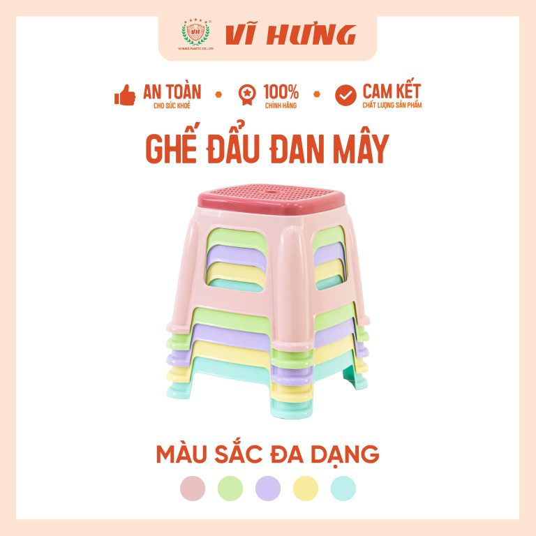 Ghế đẩu Đan Mây 6064