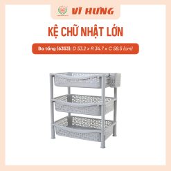 Kệ nhựa chữ nhật lớn 3 tầng (4)
