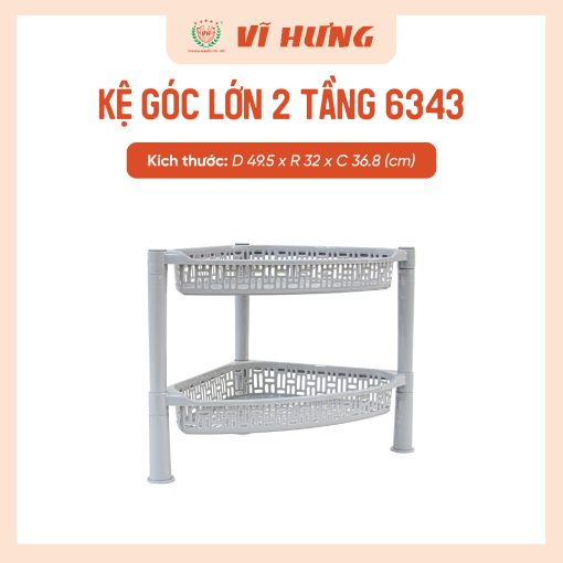 KỆ GÓC LỚN 2 TẦNG - Hình ảnh 3