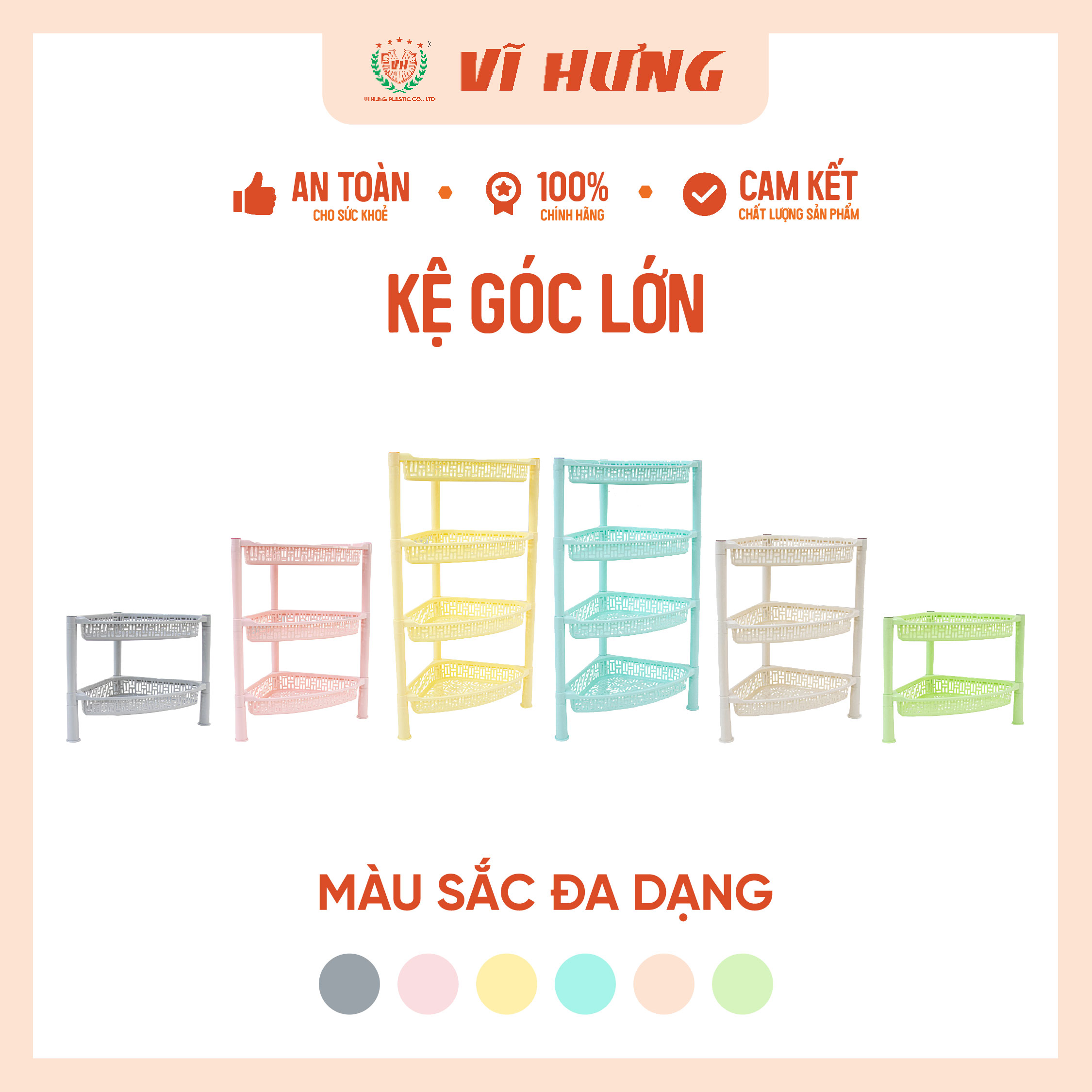 Kệ góc lớn 2 tầng