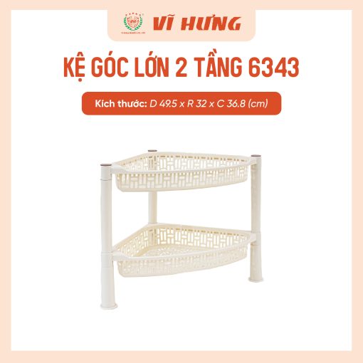 KỆ GÓC LỚN 2 TẦNG - Hình ảnh 7