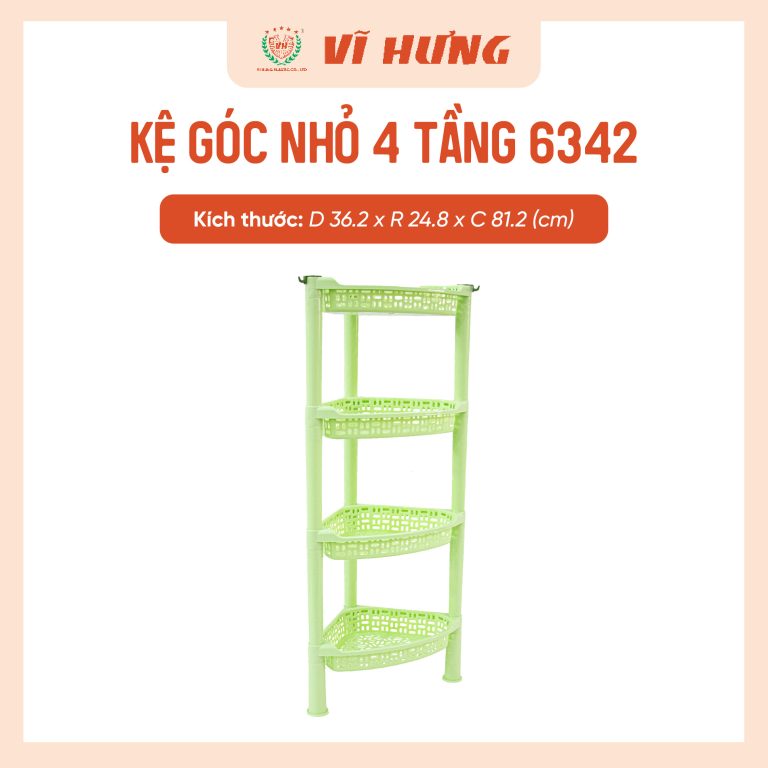 Kệ Góc Nhỏ 4 Tầng
