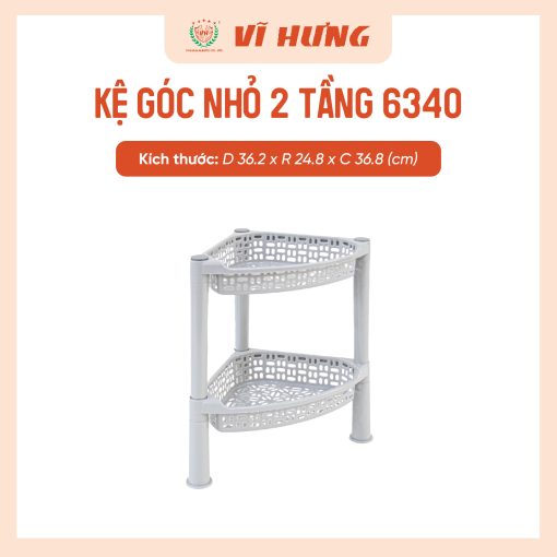 Kệ góc nhỏ 2 tầng