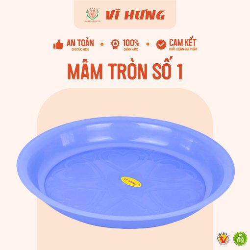 MÂM NHỰA TRÒN SỐ 1 