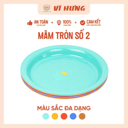 MÂM NHỰA TRÒN SỐ 2 - Hình ảnh 2