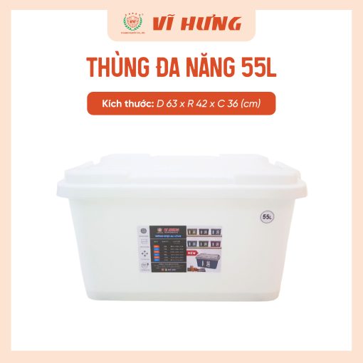 Thùng Nhựa Đa Năng 55L - Hình ảnh 6